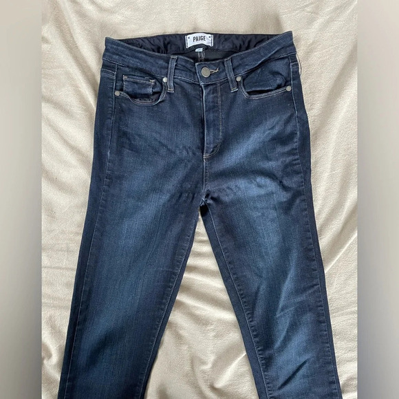 PAIGE Hoxton Ultra Skinny Jeans in Lana Dark Wash Denim - Picture 7 of 9